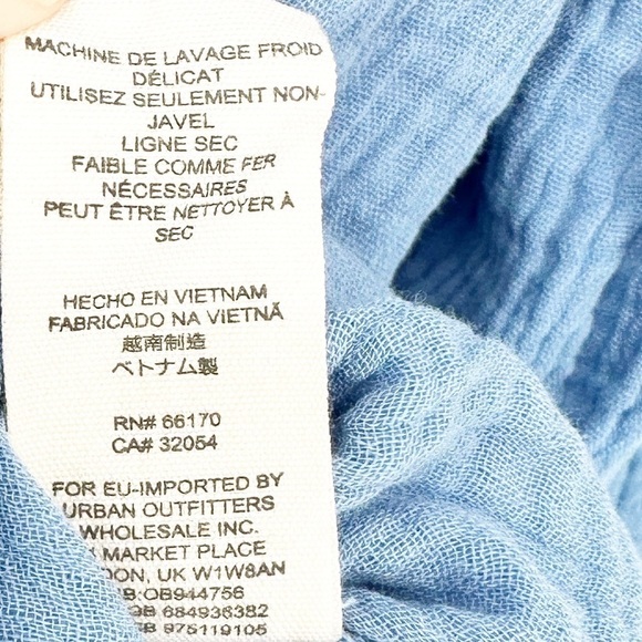 Free People - We The Free Moving Mountains Button Front Peasant Top Blouse - Picture 6 of 6